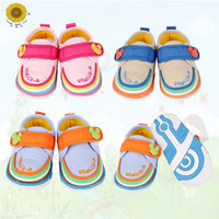 秋季婴儿鞋 防滑宝宝鞋0-2岁婴儿春秋鞋子男女软底鞋向阳花包邮