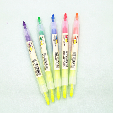 晨光文具荧光笔彩色笔x8701 单头荧光笔涂鸦记号笔标记重点笔双头