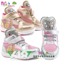 芭比童鞋伴随成长2015夏女韩版小童公主时尚透气运动鞋30695正品
