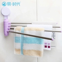 毛巾架吸盘浴室免打孔强力吸盘式卫生间浴巾架毛巾挂架吸壁毛巾杆