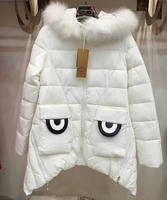 女士冬装长款修身棉服  2015卡西姆810韩版加厚连帽棉袄