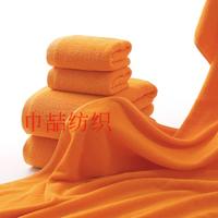 橘黄色全棉毛巾被浴巾批发宾馆洗浴游泳福利美容院特价厂家直销