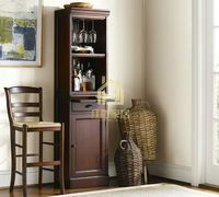 上海实木家具定制 特价纯实木酒柜 客厅家具单个美式酒柜定做