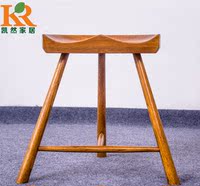 实木餐凳子高脚凳时尚创意吧台橡木板凳梳妆矮凳茶几凳换鞋凳