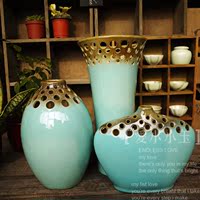 【梦之蓝：多孔花瓶】陶瓷花器手工复古做旧禅意花艺茶道香道搭配