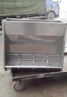 保育猪用不锈钢自动料槽 单面 双面料槽 育肥猪用不锈钢猪槽 食槽