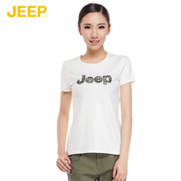 jeep专柜正品女装2015夏款短袖休闲T恤WS12KT336修身弹性体恤衫