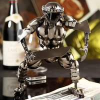 铁皮怪兽模型 铁工艺品机器人 家居书房桌面摆件 创意教师礼物