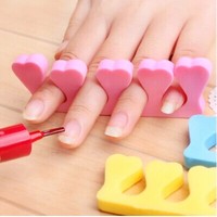 韩版新款分趾器 创意女人美甲工具外翻海绵分指器