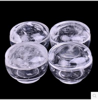 供应批发天然熔炼水晶盖碗透明水晶碗水晶套装米饭沙冰水果沙拉盘
