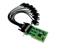 PCI转232串口扩展卡 8口RS232多串口卡 送1拖8串口DB9排线