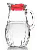 正品水精灵竖条壶透明凉水壶冷水壶果汁饮料杯玻璃瓶水具套装特价
