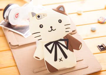 OPPOR5冰淇淋手机套 R5原版绅士猫可爱硅胶软套OPPOR5萌保护套壳