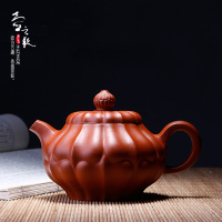 【壶之歌】宜兴名家紫砂壶纯全手工正品茶壶朱泥小合菱壶茶具