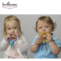 7月新到加拿大品牌Teethease宝宝钥匙型牙胶 婴儿安抚玩具磨牙棒