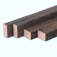 板材40*60炭化木地板室内外防腐木碳化木炭烧木木条木方龙骨材料