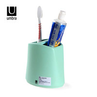 加拿大Umbra创意情侣陶瓷牙刷牙膏收纳架简约时尚牙具座正品特价
