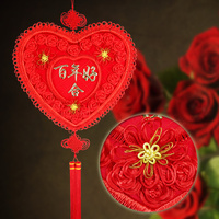 百年好合中国结挂件大号客厅壁挂家居婚庆装饰结婚喜庆挂饰包邮