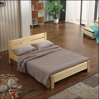 实木床单人床双人床儿童床成人床进口松木床 1.0 1.2 1.5 1.8