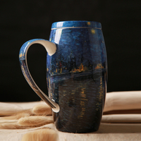 东源家居欧式高档马克杯带盖大容量陶瓷杯创意情侣水杯牛奶茶杯子