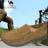 2016新款Camel骆驼男鞋套脚真皮休闲懒人鞋 潮流时尚一脚蹬单鞋子