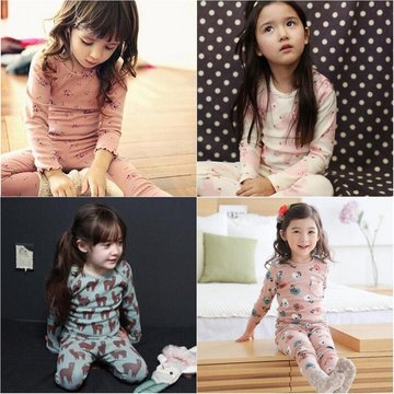 女童纯棉家居服套装3-5周岁7韩国9春秋儿童宝宝孩子公主韩版睡衣