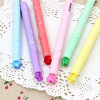 日本 时尚创意带印章荧光笔 可爱标记笔 糖果多色记号笔 文具批发
