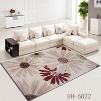 客厅地毯卧室 现代简约茶几地毯田园图案书房床边加厚可裁剪地毯