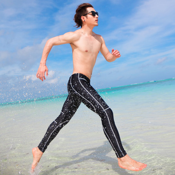 游泳裤男士长款泳衣专业比赛防水仿鲨鱼皮温泉沙滩速干竞速泳裤