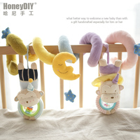 honey DIY新款猴宝宝纯棉彩色床绕 床挂玩偶材料包