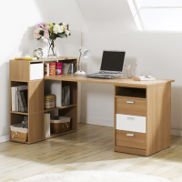 书柜电脑桌 家用台式书柜组合书桌 自由组合办公桌 北欧风格