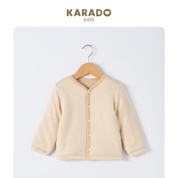 KARADO卡唻哆儿童条纹小棉衣婴幼儿彩棉单排扣棉服