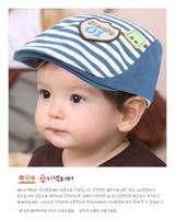 2015韩版 春款潮帽婴儿童贝雷帽 条纹1号 春夏男女童宝宝鸭舌帽子
