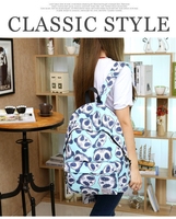 2015新款帆布双肩包女包韩版时尚背包中学生书包大容量旅游背包