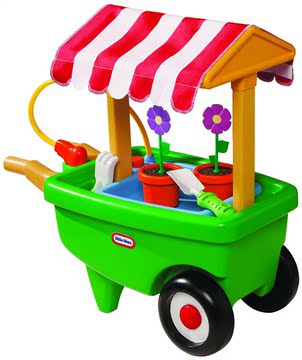 小泰克 二合一 推车儿童 沙滩玩具 玩沙戏水两轮 过家家 浇花