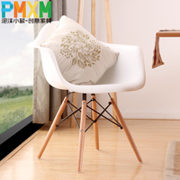 扶手伊姆斯时尚餐椅 椅子实木欧式 创意 简约现代咖啡 设计师椅子