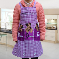 福元时尚厨房围裙无袖成人防油防污套头式穿韩版花色无袖围裙包邮