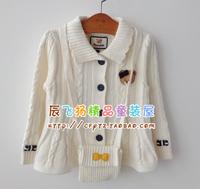 【现货】女童白色带包休闲毛衣PCCK44941M CK44941M