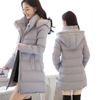 2015冬装新款韩国棉衣女中长款大码加厚棉服修身保暖棉袄外套女款