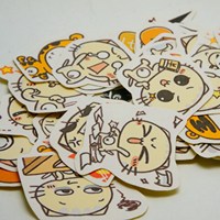 CC猫系列 line表情贴纸 手账相册创意装饰 部落虎 渣渣兔满35包邮