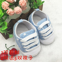 1双包邮0-12个月婴儿鞋0-2岁男女宝宝软底学步鞋帆布童鞋春秋单鞋