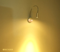 LED软管射灯 明装壁灯床头阅读灯弯管照画灯镜前灯电视背景墙壁灯