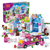 邦宝拼装积木益智玩具女孩儿童城市过家家乐高5-6岁以上生日礼物