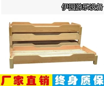 儿童床幼儿实木床幼儿园可折叠午休床专用床幼儿宝宝婴儿木床批发