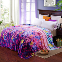 兰苼 秋季珊瑚绒毯 单双人毛毯 午睡空调毯1.8米法兰绒毯特价包邮