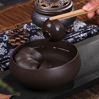 裕志 德化白瓷茶洗 陶瓷 紫砂 高白  纯白色 茶具套装配件 茶道