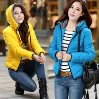 2014冬季新款韩版女装加厚外套短款小棉袄大码棉服棉衣 连帽