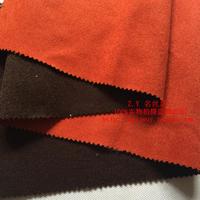 橘红深咖啡高端双色双面羊绒面料 秋冬羊绒大衣服装布料批发