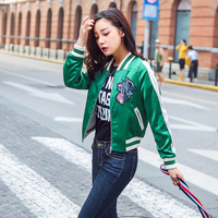 2016年秋季长袖修身韩版街头时尚圆领短款外套