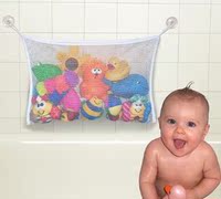 实用儿童沐浴戏水玩具卫浴收纳袋 网眼玩具整理袋 可吸瓷砖玻璃等